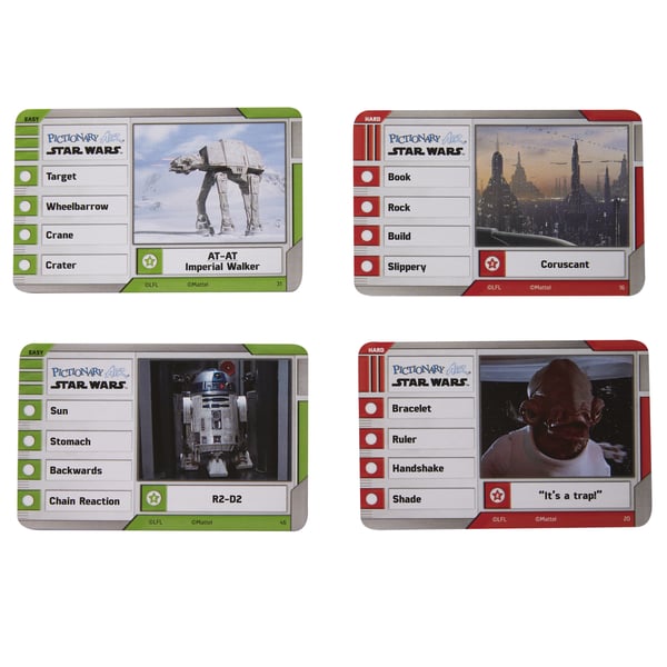 Mattel Games Pictionary Air Star Wars 15 min Lautapeli Piirustus