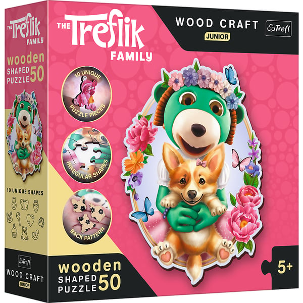 Trefl Happy Trefliks Puslespil 50 stk Dyr