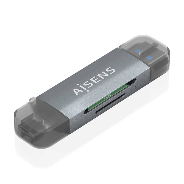 AISENS ASCR-2AC08-GR kortinlukija USB 3.2 Gen 1 (3.1 Gen 1) Type-A/Type-C Harmaa