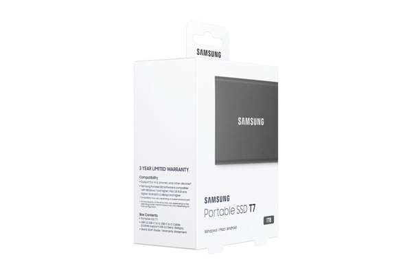 Samsung Portable SSD T7 1 TB USB Type-C 3.2 Gen 2 (3.1 Gen 2) Harmaa