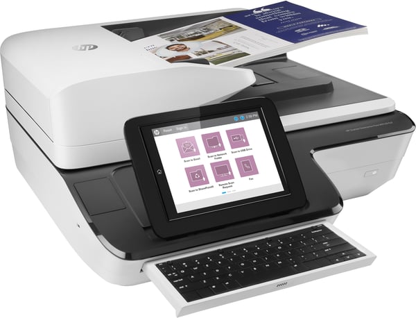 HP Scanjet Enterprise Flow N9120 fn2 Flatbed & ADF scanner 600 x 600 dpi A3 Sort, Hvid