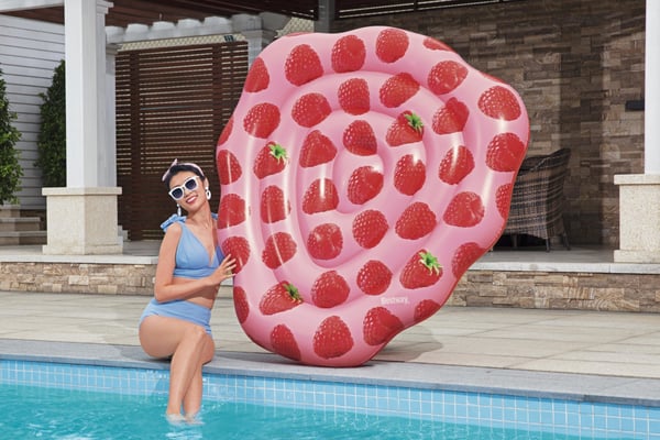 Bestway 43396 pool- och badmadrass Rosa, Röd Bild PVC