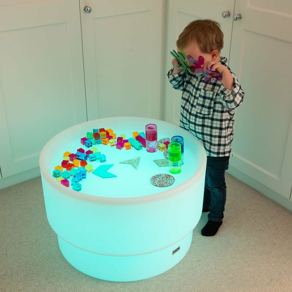 Tickit Sensory Mood Discovery Table natlys til baby Fritstående Hvid