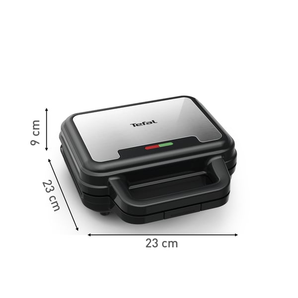 Tefal SW383D10 smörgåsgrill 700 W Svart, Rostfritt stål