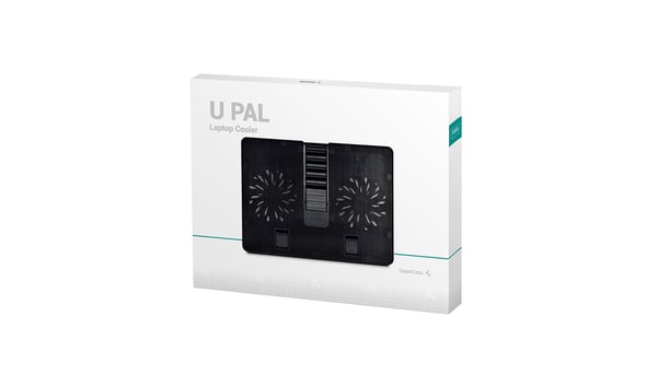 DeepCool U PAL køling til laptop 39,6 cm (15.6") 1000 rpm Sort
