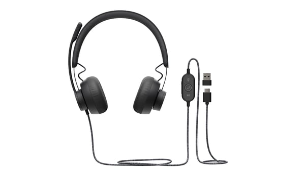 Logitech Zone Wired UC Headset Kabel Huvudband grafit