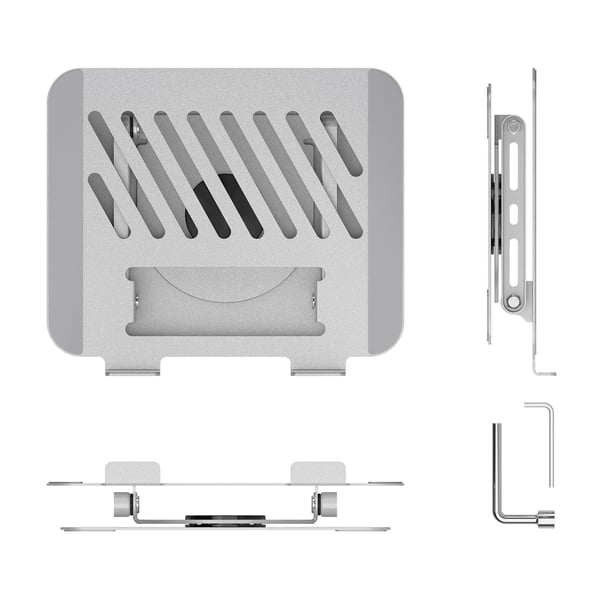 AISENS LP5SXL-489 kannettavan tietokoneen teline Kannettavan tietokoneen ja tabletin teline Hopea 43,2 cm (17")