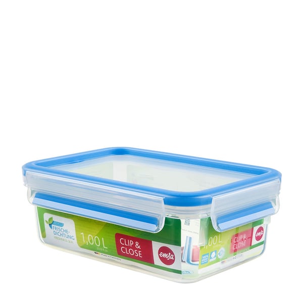 EMSA 508540 matburkar Rektangulär Låda 1 l Transparent 6 styck