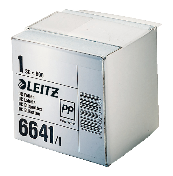 Leitz 66411000 självhäftande etiketter Transparent Leitz 66411000 självhäftande etiketter Transparent