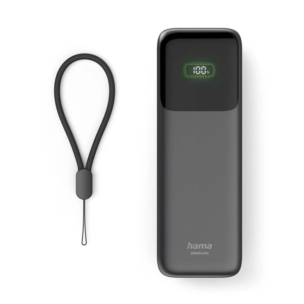 Hama Roll Up 20 Litiumioni (Li-Ion) 20000 mAh Antrasiitti