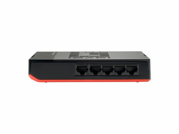 LevelOne GSW-0507 verkkokytkin Hallitsematon Gigabit Ethernet (10/100/1000) Musta, Punainen