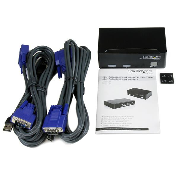 StarTech.com SV231USBGB KVM-kytkin Musta