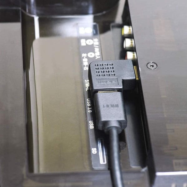 Techly HDMI M/F 270° Sort