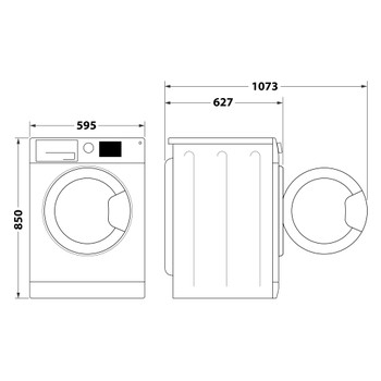 Whirlpool FFB 9269 WV SP vaskemaskine Front-læsning 9 kg 1200 rpm Hvid
