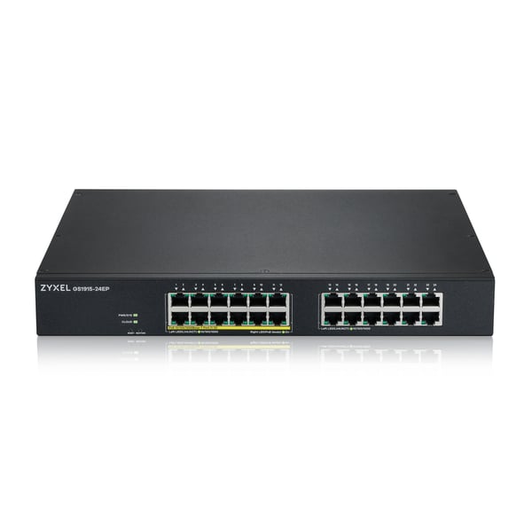 Zyxel GS1915-24EP Administreret L2 Gigabit Ethernet (10/100/1000) Strøm over Ethernet (PoE) 1U Sort