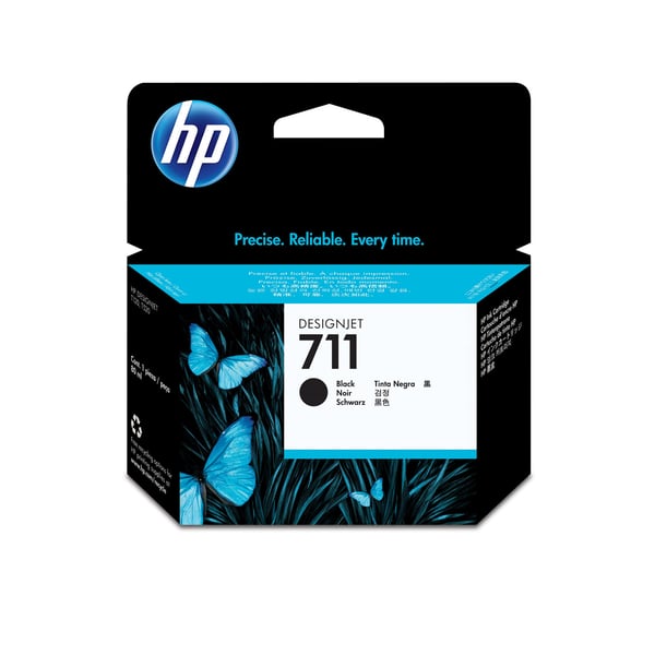 HP 711 - 80 ml - Sort - original - blækpatron