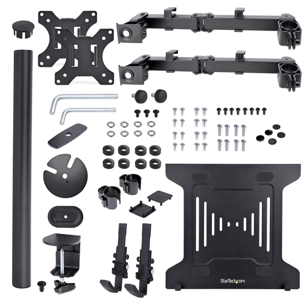 StarTech.com A2-LAPTOP-DESK-MOUNT monitorin kiinnike ja jalusta 86,4 cm (34") Vastaanotto Musta