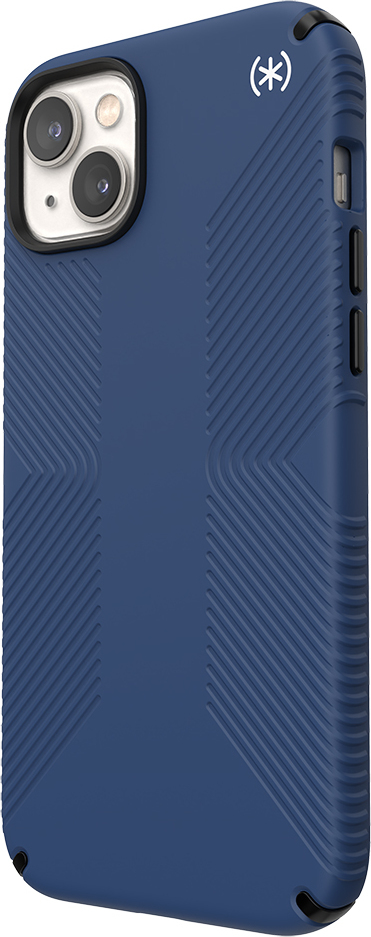 Speck Presidio2 Grip MagSafe - Anti-slip cover til iPhone 14 Plus (Coastal Blue/Black/White)