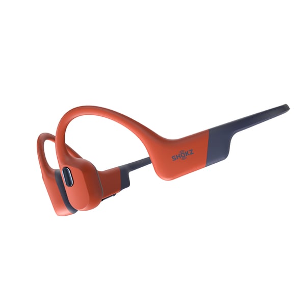 SHOKZ OpenSwim Pro Headset Trådløs Halsbånd Sport Bluetooth Sort, Rød