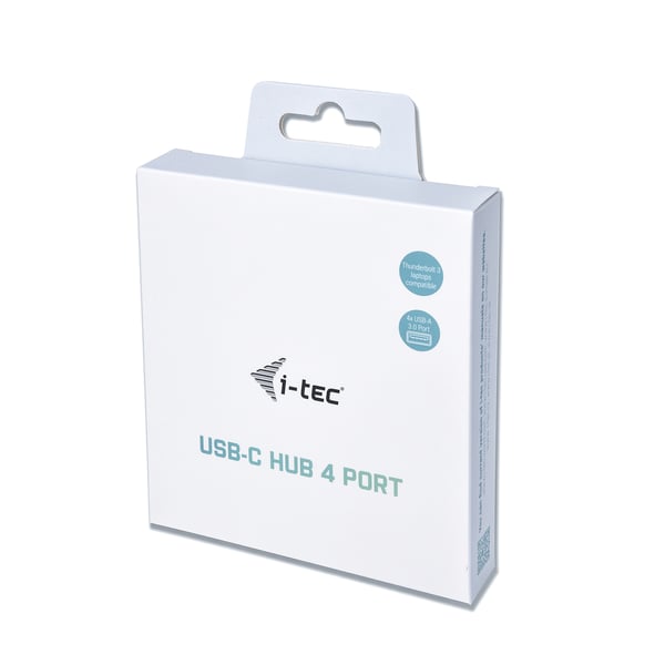 i-tec Metal C31HUBMETAL403 gränssnittshubbar USB 3.2 Gen 1 (3.1 Gen 1) Type-C 5000 Mbit/s Grå