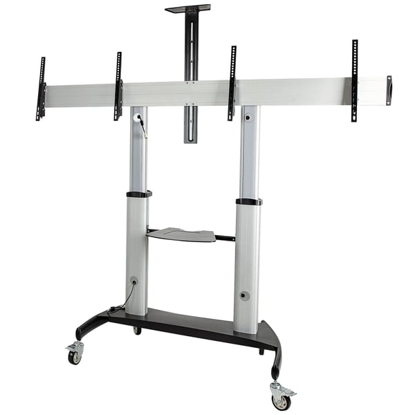 StarTech.com STNDMTVDUO tv-beslag 152,4 cm (60") Sort, Sølv