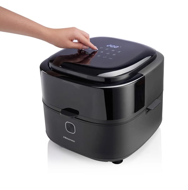 Hisense HAF1350DR Yksi 6,7 L Erillinen 1350 W Kuumakiertoilmakypsennin Musta
