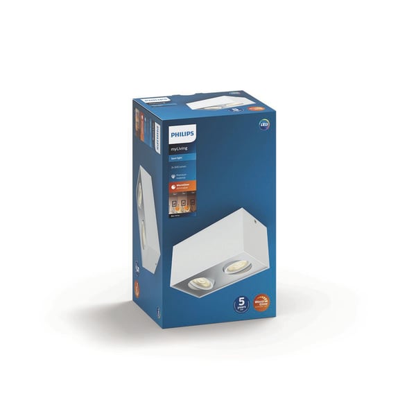 Philips WarmGlow LED Box kohdevalaisin 2x