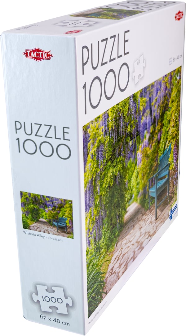 Tactic Lovers Wisteria Alley in blossom Puslespil 1000 stk Dyr og planter