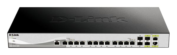 D-Link DXS-1210-16TC/E verkkokytkin Hallittu L2 10G Ethernet (100/1000/10000) Harmaa