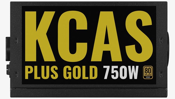 Aerocool KCAS PLUS GOLD 750W strömförsörjningsenheter 20+4 pin ATX Svart