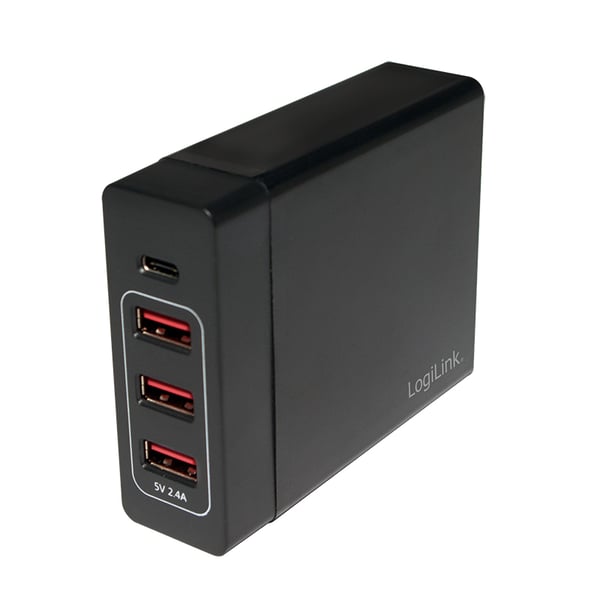 LogiLink PA0122 oplader til mobil enhed Universel Sort USB Indendørs