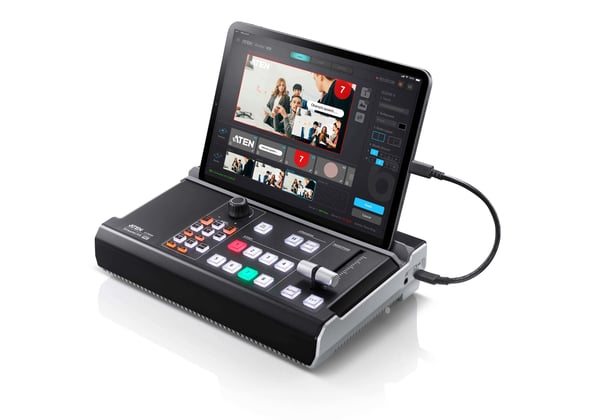ATEN StreamLIVE™ PRO allt-i-ett flerkanalig AV-mixer