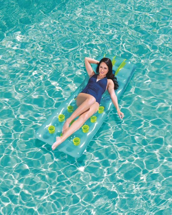 Bestway 43015 pool- och badmadrass Grön, Transparent, Gul Vinyl