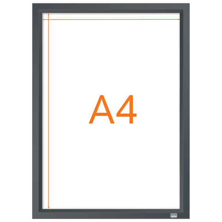 Nobo Impression Pro A4 skifteramme med sort klikramme
