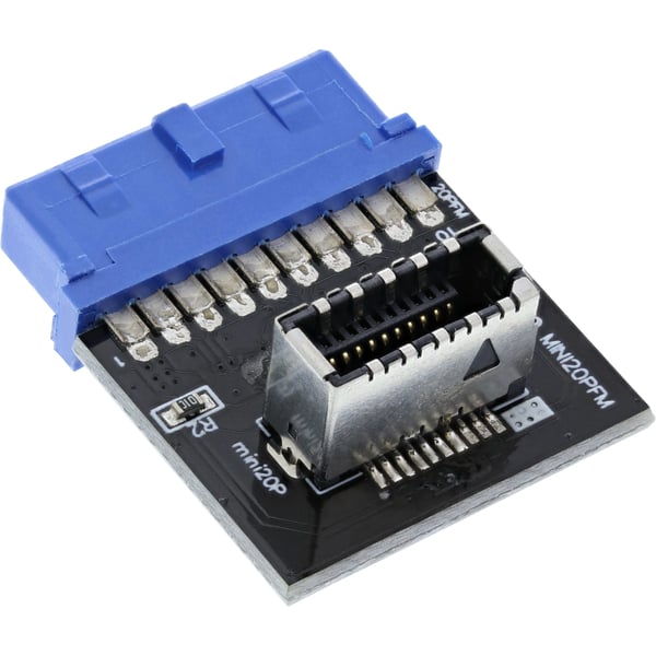 InLine 33446B kabel kønsskifter USB 3.1 (Gen.2) USB 3.0 Flerfarvet