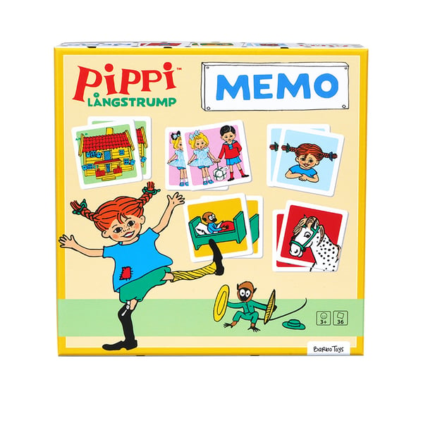 Barbo Toys Pippi Memo Kortspil Hukommelse