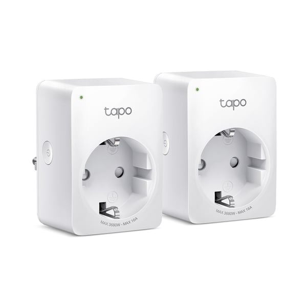 TP-LINK Tapo P110 V1 - Smartkontakt - mini - trådlös - 802.11b/g/n - 2,4 Ghz (2-pack)