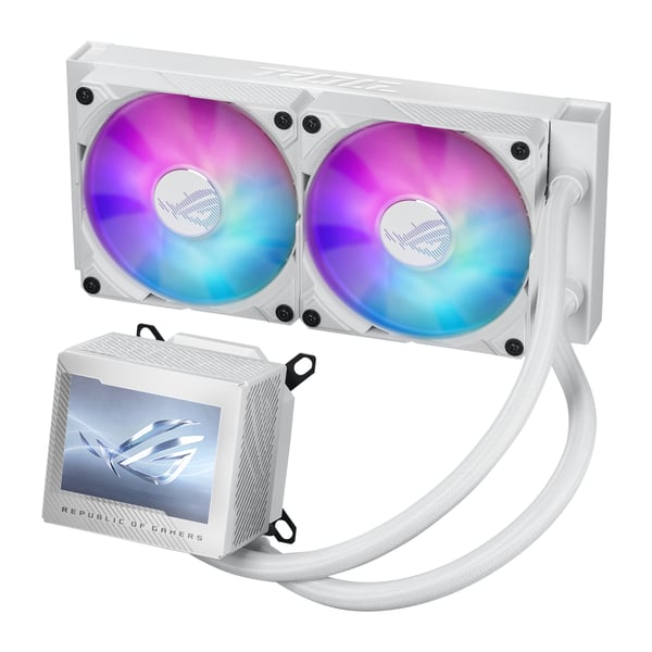 ASUS ROG RYUJIN III 240 ARGB White Edition Suoritin All-in-one-nesteenjäähdytin 12 cm Valkoinen 1 kpl