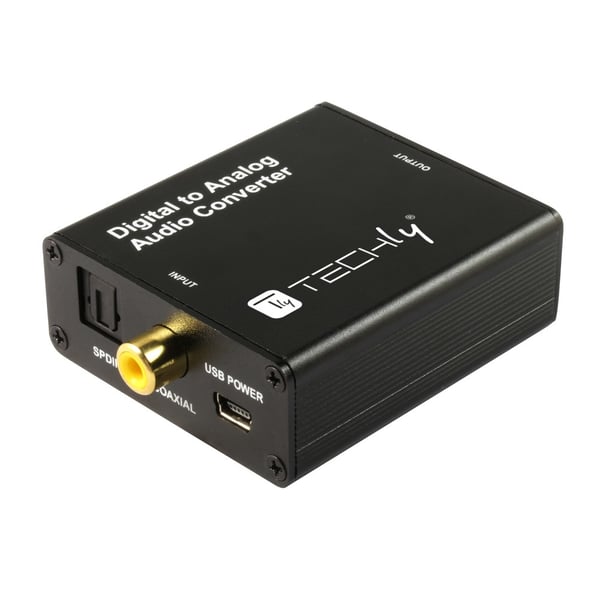 Techly IDATA SPDIF-9 ljudomvandlare Svart