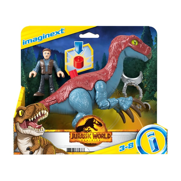 Fisher-Price Imaginext Jurassic World Therizinosaurus och Owen