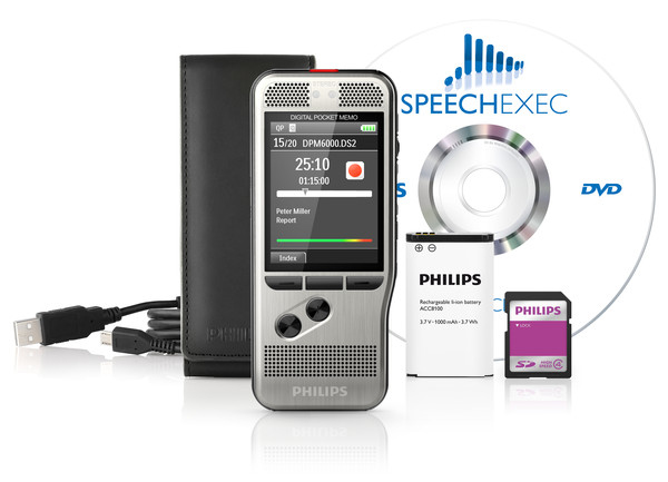 Philips DPM6000 Muistikortti Musta, Hopea