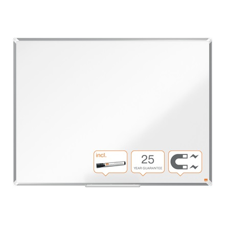 Nobo Premium Plus Emalj Whiteboard EU Ecolabel 1200x900 mm