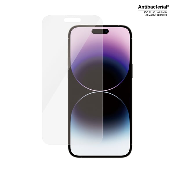 PanzerGlass ® Screen Protector iPhone 14 Pro Max | Classic Fit Genomskinligt skärmskydd Apple 1 styck
