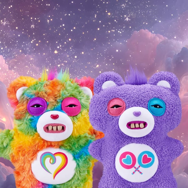 Hug-A-Lumps Fuggler Care Bears 23 cm licenseret sortiment (Share Bear)