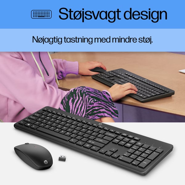 HP 230 Trådløs Mus og Tastatur Kombination