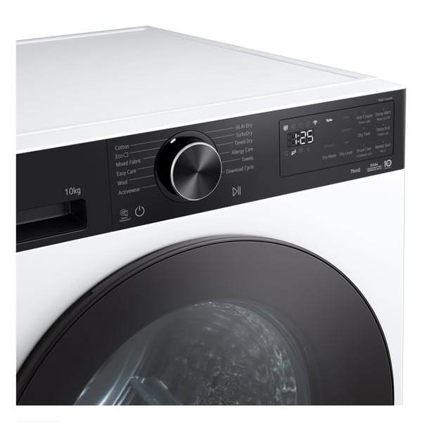 LG RNX5009TKB tørretumbler Fritstående Front-læsning 9 kg Hvid, Sort