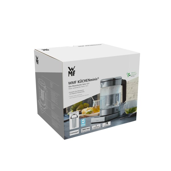WMF KITCHENminis 04131800 elkedel 1 L 1960 W Rustfrit stål