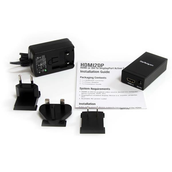 StarTech.com HDMI2DP video omformer Aktiv videoomformer 1920 x 1200 pixel