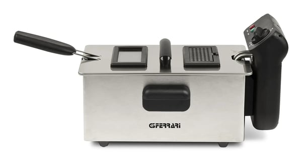 G3 Ferrari Pastella Single 3 l Fristående 2000 W Fritös Svart, Rostfritt stål
