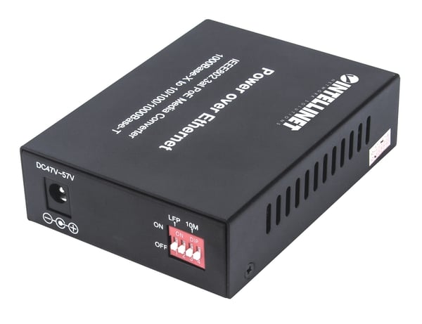 Intellinet 508216 netværksomformer til medie 1000 Mbit/s Sort